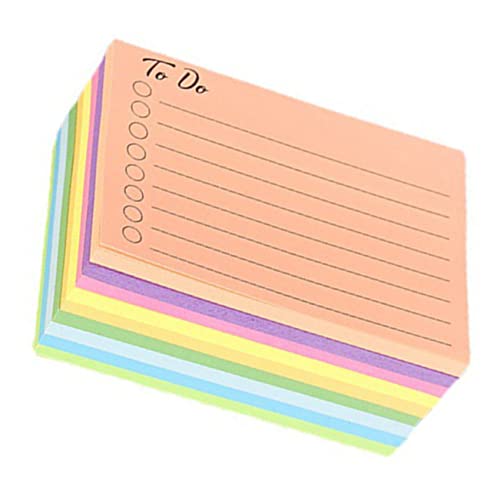 HOUDERCO Bunte Haftnotizen Praktische Notizblöcke für Schule Büro und Zuhause Selbstklebend Dekorativ und Tragbar für To Do Listen und Erinnerungen von HOUDERCO
