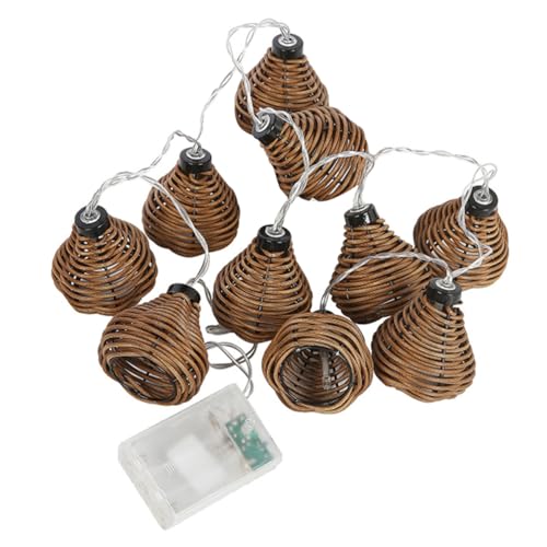 HOUDERCO Dekorative mit Rattan Kugeln LED Innen und Außendekoration für Romantische für Hochzeiten Partys von HOUDERCO