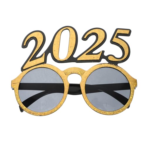 HOUDERCO Digitale Brille Feierbrille Partybrille Dekoration Partybrille Requisiten 2025 Zahlenbrille Jahrespartybrille Rahmen 2025 Zahlenbrille PC Golden HOUDERCO Digitale Brille Feierbrille Partybrille Dekoration Partybrille Requisiten 2025 Zahlenbrille Jahrespartybrille Rahmen 2025 Zahlenbrille PC Golden von HOUDERCO