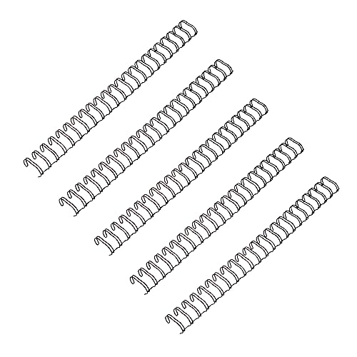 HOUDERCO Doppelspiralbindung Drähte 50 Stücke 23-Loch Drahtbinder Ringe für Loseblatt Notizbuch Metall Stabil und Langlebig für Büro und Schule HOUDERCO Doppelspiralbindung Drähte 50 Stücke 23-Loch Drahtbinder Ringe für Loseblatt Notizbuch Metall Stabil und Langlebig für Büro und Schule von HOUDERCO