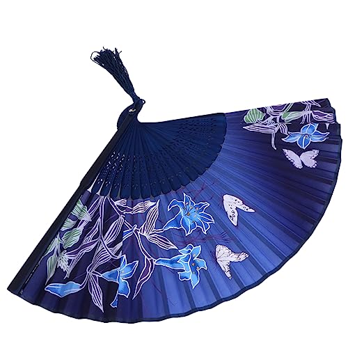 HOUDERCO Faltfächer mit Blumenmuster Handfächer für Hochzeitsgeschenke Traditionelle Chinesische Faltventilatoren Deko für Tanz Party und Heimgestaltung HOUDERCO Faltfächer mit Blumenmuster Handfächer für Hochzeitsgeschenke Traditionelle Chinesische Faltventilatoren Deko für Tanz Party und Heimgestaltung von HOUDERCO