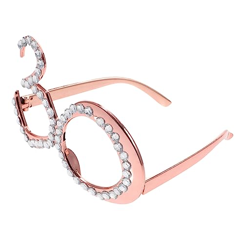HOUDERCO Geburtstagsbrille geformt rahmen Blau Gläser runden fotozubehör fotografie zubehör dekoration party Geburtstagsfeier party brillen Strassbrille kreative Brillen Plastik Rose Gold HOUDERCO Geburtstagsbrille geformt rahmen Blau Gläser runden fotozubehör fotografie zubehör dekoration party Geburtstagsfeier party brillen Strassbrille kreative Brillen Plastik Rose Gold von HOUDERCO