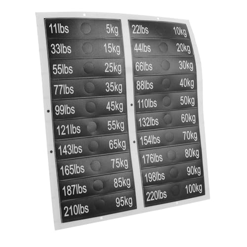 HOUDERCO Gewichtsetiketten Aufkleber Selbstklebend Fitnessstudio Gewichtsstapel Beschriftungsetiketten für Zuhause Gym Pin Zusatzgewicht bis Leicht Ablösbar Lesbar HOUDERCO Gewichtsetiketten Aufkleber Selbstklebend Fitnessstudio Gewichtsstapel Beschriftungsetiketten für Zuhause Gym Pin Zusatzgewicht bis Leicht Ablösbar Lesbar von HOUDERCO