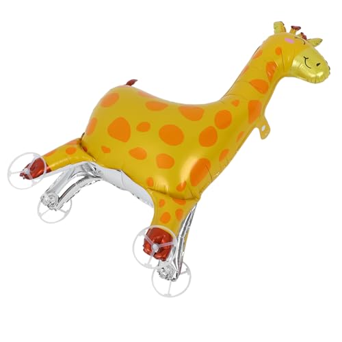 HOUDERCO Giraffenballon Partydekorationen Mit Tiermotiven Luftballons Für Geburtstagsfeier Dekorationen Zum Thema Dschungel Aufblasbare Tiere Ballon-tiere-kit Yellow Aluminiumfolie HOUDERCO Giraffenballon Partydekorationen Mit Tiermotiven Luftballons Für Geburtstagsfeier Dekorationen Zum Thema Dschungel Aufblasbare Tiere Ballon-tiere-kit Yellow Aluminiumfolie von HOUDERCO