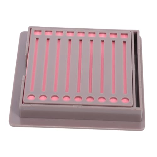 HOUDERCO Haftnotizspender mit Schablone Praktischer Organizer für Schreibtisch Farben Haftnotizen Robuster Notizenhalter für Büro und Schule von HOUDERCO