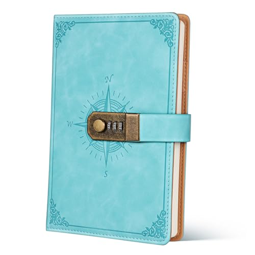 HOUDERCO Lockable Diary mit Kombinationsschloss PU Notizbuch Vielseitig Einsetzbar für Notizen Reisen und Hohe und Langlebige Konstruktion für Schüler und Geschäftsleute HOUDERCO Lockable Diary mit Kombinationsschloss PU Notizbuch Vielseitig Einsetzbar für Notizen Reisen und Hohe und Langlebige Konstruktion für Schüler und Geschäftsleute von HOUDERCO