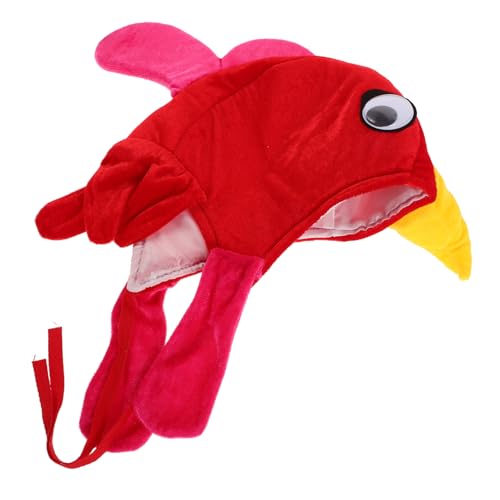 HOUDERCO Lustiger Hühnerhut Kreatives Plüsch Hühnermütze für Cosplay Tierkostüme und Foto Requisiten für Partys und Veranstaltungen und Bequem für Täglichen Gebrauch HOUDERCO Lustiger Hühnerhut Kreatives Plüsch Hühnermütze für Cosplay Tierkostüme und Foto Requisiten für Partys und Veranstaltungen und Bequem für Täglichen Gebrauch von HOUDERCO