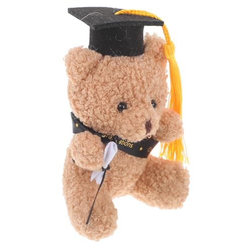 HOUDERCO Mini Abschlussbär Plüschfigur mit Doktorhut zur Graduierung für DIY Projekte Dekoration für Feiern Sicher und Bequem Schwarz HOUDERCO Mini Abschlussbär Plüschfigur mit Doktorhut zur Graduierung für DIY Projekte Dekoration für Feiern Sicher und Bequem Schwarz von HOUDERCO