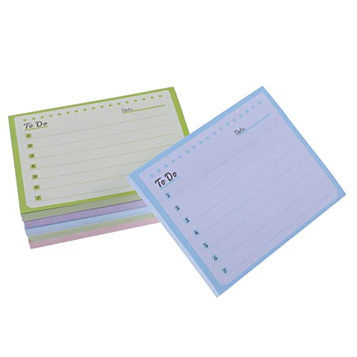 HOUDERCO Multifunktionale Haftnotizen Reißbare Memo Aufkleber für Schüler Selbstklebende Notizen für Büro und Zuhause Farben Zufällig Praktische Notizzettel für Schnelle von HOUDERCO