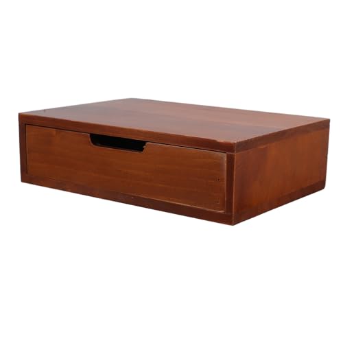 HOUDERCO Organizer aus Holz für Schreibtisch Stilvoller Vintage Aufbewahrungskasten für Büro Schlafzimmer und Platzsparendes Design Langlebig und Elegant von HOUDERCO