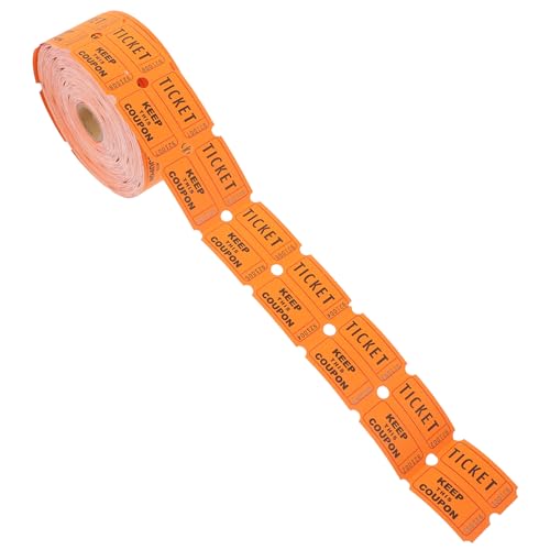 HOUDERCO Raffle Tickets Rolle Orange Gewinnlose für Veranstaltungen Verlosungen Schul und Kirchenfeste Einfach zu Verwenden Perforiert Sicherem Papiermaterial HOUDERCO Raffle Tickets Rolle Orange Gewinnlose für Veranstaltungen Verlosungen Schul und Kirchenfeste Einfach zu Verwenden Perforiert Sicherem Papiermaterial von HOUDERCO