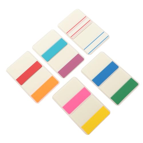 HOUDERCO Selbstklebende Buchmarkierungen Praktische Haftnotizen für Dokumentenklassifizierung und Notizen für Büro Studium und Haushalt von HOUDERCO