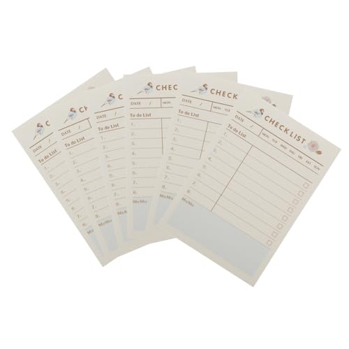 HOUDERCO Selbstklebende Notizblöcke Teiliges für To Do Listen und Erinnerungen Planungshelfer mit Auffälligem Design und Erinnerungsbereich von HOUDERCO