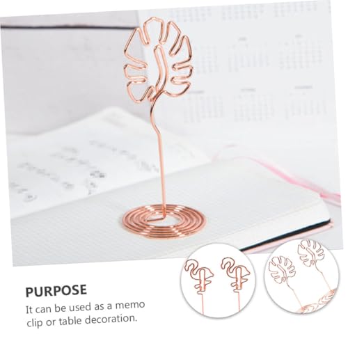 HOUDERCO Teiliges Hawaii Style Memo Clips Kreative Flamingo Monstera in Roségold Vielseitiger Namenshalter Fotoklammer und Tischdekoration für Party Büro und Feierlichkeiten HOUDERCO Teiliges Hawaii Style Memo Clips Kreative Flamingo Monstera in Roségold Vielseitiger Namenshalter Fotoklammer und Tischdekoration für Party Büro und Feierlichkeiten von HOUDERCO
