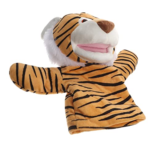 HOUDERCO Tier Handpuppe Tiger aus Cartoon Tierpuppe für Puppenspiele für Geburtstagsgeschenke und Besondere Anlässe von HOUDERCO