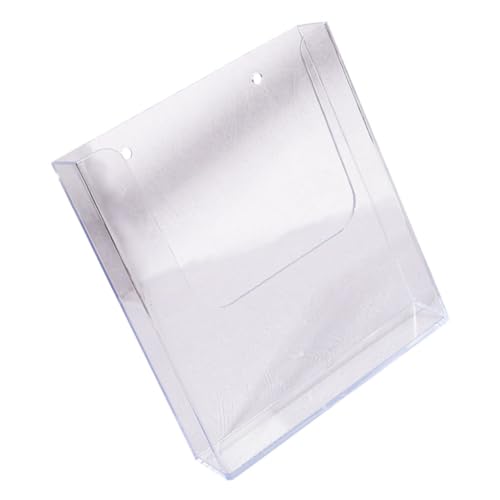 HOUDERCO Transparenter Hängender Büro organizer Wandregal mit Robustem Platzsparender Dokumentenhalter für Ordner und Prospekte Klarer Datei Magazinhalter für Effiziente Büroorganisation von HOUDERCO