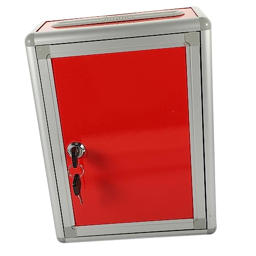 HOUDERCO Vorschlagsbox mit Schloss Wandmontierte Feedback Box für Innen und Außenbereiche für Kirchen Restaurants und Veranstaltungen Praktische Abstimmungsbox HOUDERCO Vorschlagsbox mit Schloss Wandmontierte Feedback Box für Innen und Außenbereiche für Kirchen Restaurants und Veranstaltungen Praktische Abstimmungsbox von HOUDERCO