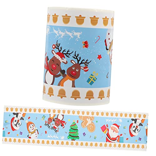HOUDERCO Weihnachtlicher Bulletin Board Border Sticker Abnehmbare Verschleißfeste Lehrertafel Rahmen Dekoration für Klassenzimmer Party und Kindergarten von HOUDERCO