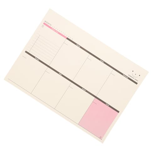 HOUDERCO Wochenplaner Zerreißender Desktop Organizer für Aufgaben und Zeitplanung für Schule und Büro Notizblock zur Besseren Organisation Ihrer Woche von HOUDERCO