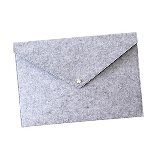 HOUDERCO Wollfilz Dokumententasche Aktentasche Im Briefformat Organizer Mit Druckknopf Vielseitige Dokumententragetasche Für Büro Und Schule von HOUDERCO