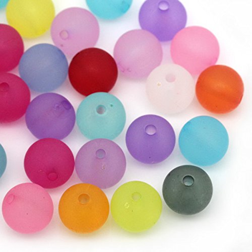 HOUSWEETY 200 Mix Rund Matt Acryl Perlen Beads Kugeln Armband Basteln 10mm HOUSWEETY 200 Mix Rund Matt Acryl Perlen Beads Kugeln Armband Basteln 10mm von HOUSWEETY