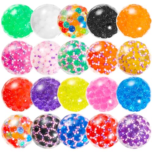 HOUT 20PCS Stück Mitgebsel Kindergeburtstag Squishy Stressball- Anti Stress Bälle Mitgebsel Kindergeburtstag Gastgeschenke von HOUT
