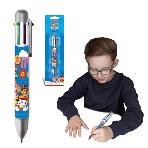 HOVUK Paw Patrol Mehrfarbiger Kugelschreiber, Einziehbarer Stift für Kinder, 6 Farben, 14 cm, Kunststoff, ab 3 Jahren HOVUK Paw Patrol Mehrfarbiger Kugelschreiber, Einziehbarer Stift für Kinder, 6 Farben, 14 cm, Kunststoff, ab 3 Jahren von HOVUK