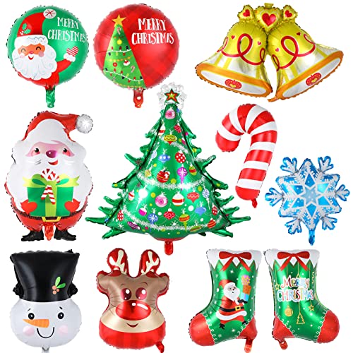 HOWAF 10pcs Weihnachts Luftballons Weihnachten Folienballon Weihnachten Weihnachtsballons Luftballon Weihnachten Weihnachtsbaum Zuckerstangen Süßigkeiten Weihnachtsdeko für Fröhliche Weihnachten Deko HOWAF 10pcs Weihnachts Luftballons Weihnachten Folienballon Weihnachten Weihnachtsballons Luftballon Weihnachten Weihnachtsbaum Zuckerstangen Süßigkeiten Weihnachtsdeko für Fröhliche Weihnachten Deko von HOWAF