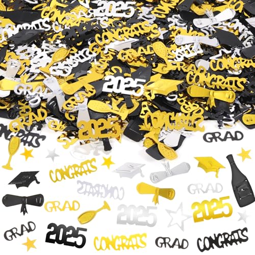 HOWAF 1500 Stk Graduation Deko 2025 Abschluss Konfetti Glückwunsch Graduation Streudeko Doktorhut Konfetti Tischdeko Bachelor Deko Bestandene Prüfung Geschenk 2025 Abschluss Deko, Schwarz Gold HOWAF 1500 Stk Graduation Deko 2025 Abschluss Konfetti Glückwunsch Graduation Streudeko Doktorhut Konfetti Tischdeko Bachelor Deko Bestandene Prüfung Geschenk 2025 Abschluss Deko, Schwarz Gold von HOWAF