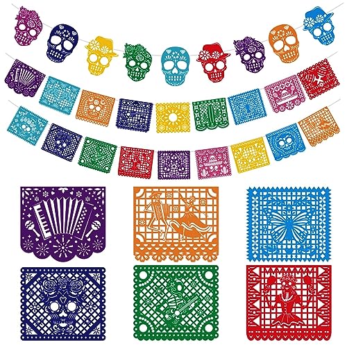 HOWAF 27 Dia De Los Muertos Deko Tag der Toten Banner Filz Dia De Los Muertos Girlande Mexiko Halloween Banner Mexikanische Banner Totenkopf Dia De Los Muertos Banner für Cinco De Mayo Halloween Deko HOWAF 27 Dia De Los Muertos Deko Tag der Toten Banner Filz Dia De Los Muertos Girlande Mexiko Halloween Banner Mexikanische Banner Totenkopf Dia De Los Muertos Banner für Cinco De Mayo Halloween Deko von HOWAF