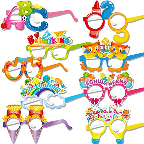 HOWAF 27 Einschulung Deko Set für Junge und Mädchen, Alles Gute Zum Schulanfang Brille Schulkind Brille ABC 123 Zuckertüten Schuleinführung Foto Requisiten Schulanfang Photo Booth für Schulanfang Deko HOWAF 27 Einschulung Deko Set für Junge und Mädchen, Alles Gute Zum Schulanfang Brille Schulkind Brille ABC 123 Zuckertüten Schuleinführung Foto Requisiten Schulanfang Photo Booth für Schulanfang Deko von HOWAF