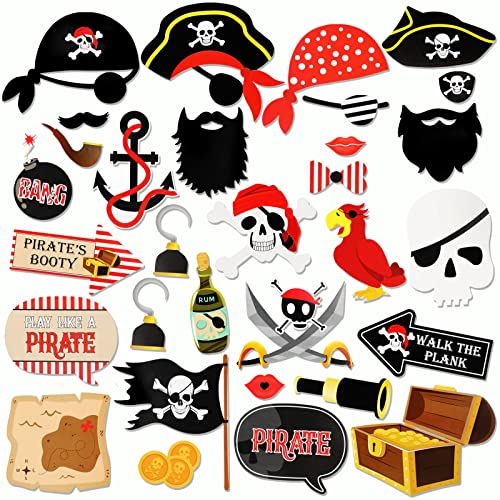 HOWAF 30 Piraten Deko Kindergeburtstag Piraten Foto Requisiten Fotobox Accessoires Piraten Fotobox Requisiten Pirate Photo Booth Piratenhut Augenklappe Pirat Kinder Piraten Mitgebsel für Piratenparty HOWAF 30 Piraten Deko Kindergeburtstag Piraten Foto Requisiten Fotobox Accessoires Piraten Fotobox Requisiten Pirate Photo Booth Piratenhut Augenklappe Pirat Kinder Piraten Mitgebsel für Piratenparty von HOWAF