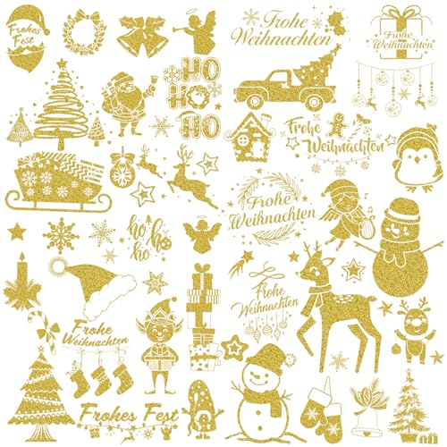 HOWAF 6 Blätter 150+pcs Weihnachtssticker Selbstklebend Weihnachtsaufkleber Glitzer Gold Sticker Weihnachten Aufkleber Frohe Weihnachten Schriftzug für DIY Weihnachtsdeko Karten Geschenke Tüten HOWAF 6 Blätter 150+pcs Weihnachtssticker Selbstklebend Weihnachtsaufkleber Glitzer Gold Sticker Weihnachten Aufkleber Frohe Weihnachten Schriftzug für DIY Weihnachtsdeko Karten Geschenke Tüten von HOWAF