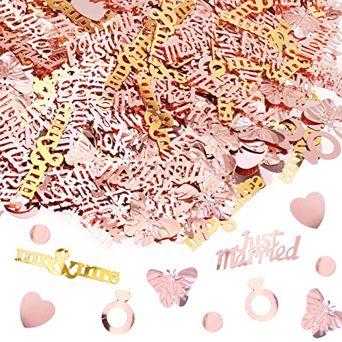 HOWAF Streudeko Hochzeit Herz Konfetti Tischdeko Konfetti Hochzeit Tischdeko Just Married Konfetti Mr & Mrs Konfetti Streuartikel Dekoration für Hochzeit Geburtstag Feier Jubiläum Deko Roségold, 70g HOWAF Streudeko Hochzeit Herz Konfetti Tischdeko Konfetti Hochzeit Tischdeko Just Married Konfetti Mr & Mrs Konfetti Streuartikel Dekoration für Hochzeit Geburtstag Feier Jubiläum Deko Roségold, 70g von HOWAF