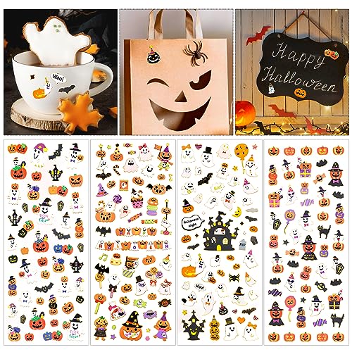 HOWAF 8 Blätter Halloween Aufkleber Halloween Sticker Kürbis Gespenst Fledermaus Aufkleber Halloween Stickers für Scrapbook Stickeralbum Halloween Basteln Halloween Mitgebsel Kinder Halloween Deko HOWAF 8 Blätter Halloween Aufkleber Halloween Sticker Kürbis Gespenst Fledermaus Aufkleber Halloween Stickers für Scrapbook Stickeralbum Halloween Basteln Halloween Mitgebsel Kinder Halloween Deko von HOWAF