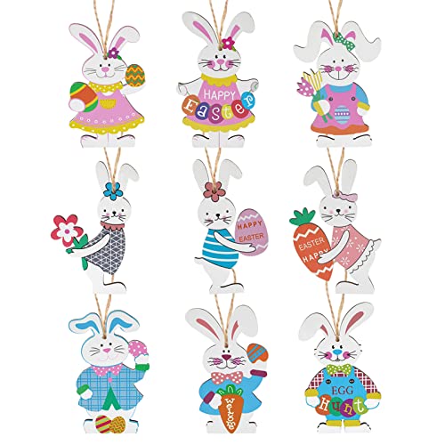 HOWAF 9 Osteranhänger Hase Holz Osterdeko zum Aufhängen, Osterhasen Anhänger Osterhase Holz Osterschmuck Osterdeko zum Aufhängen Hasen Deko Holzhase Osterhasen Deko Holz für Geldgeschenk Ostern Deko HOWAF 9 Osteranhänger Hase Holz Osterdeko zum Aufhängen, Osterhasen Anhänger Osterhase Holz Osterschmuck Osterdeko zum Aufhängen Hasen Deko Holzhase Osterhasen Deko Holz für Geldgeschenk Ostern Deko von HOWAF