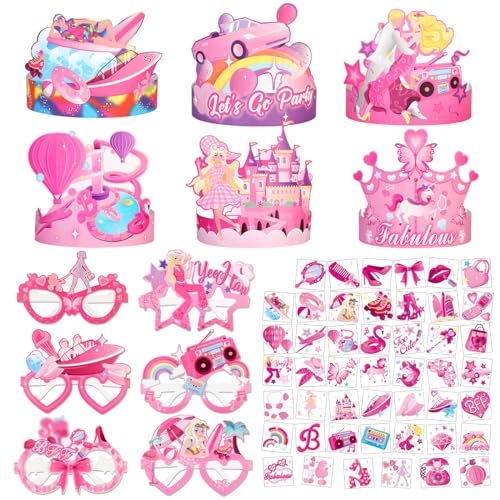 HOWAF Geburtstag Mitgebsel Kinder Mädchen, Geburtstagskrone Kinder Partyhüte Geburtstag Krone Mädchen Geburtstag Partybrille Papier Kinder Tattoo Mädchen Pink Costume Accessories HOWAF Geburtstag Mitgebsel Kinder Mädchen, Geburtstagskrone Kinder Partyhüte Geburtstag Krone Mädchen Geburtstag Partybrille Papier Kinder Tattoo Mädchen Pink Costume Accessories von HOWAF