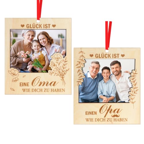 HOWAF Oma und Opa Geschenke, Bilderrahmen Oma und Opa, Kühlschrankmagnete Fotorahmen Holz für Weihnachtsgeschenke Großeltern Geburtstag Jahrestag Weihnachten Geschenk, A HOWAF Oma und Opa Geschenke, Bilderrahmen Oma und Opa, Kühlschrankmagnete Fotorahmen Holz für Weihnachtsgeschenke Großeltern Geburtstag Jahrestag Weihnachten Geschenk, A von HOWAF