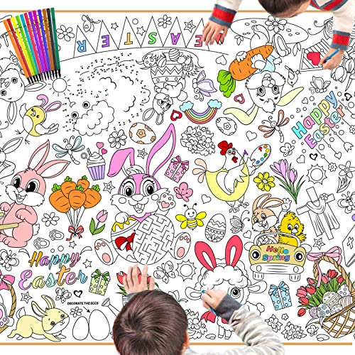 HOWAF Papier-Tischdecke zum Ausmalen Ostern, Ausmal-Tischdecke Ostern Ausmaltischdecke Kinder Ostertischdecken Ostern Basteln Kinder Ostergeschenke Kinder Malbuch Ostern f¨¹r Bastelset Ostern Deko HOWAF Papier-Tischdecke zum Ausmalen Ostern, Ausmal-Tischdecke Ostern Ausmaltischdecke Kinder Ostertischdecken Ostern Basteln Kinder Ostergeschenke Kinder Malbuch Ostern f¨¹r Bastelset Ostern Deko von HOWAF