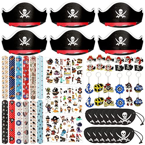 HOWAF Piraten Kindergeburtstag Piraten Mitgebsel Piratenparty, Piratenhut Piraten Augenklappe Kinder Piraten Schnapparmbänder Schlüsselanhänger Ringe Piraten Tattoo Kinder Junge Mädchen Piraten Deko HOWAF Piraten Kindergeburtstag Piraten Mitgebsel Piratenparty, Piratenhut Piraten Augenklappe Kinder Piraten Schnapparmbänder Schlüsselanhänger Ringe Piraten Tattoo Kinder Junge Mädchen Piraten Deko von HOWAF
