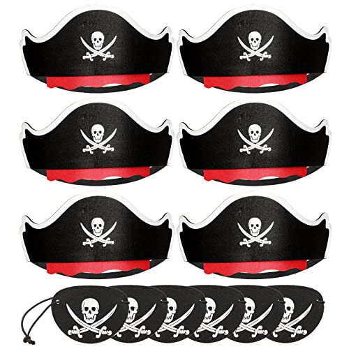 HOWAF Piratenkostüm Kinder, Piratenhut Piraten Augenklappe Kinder Filz Piraten Hut Augenklappe Pirat Kinder Kostüm Accessoire Piraten Kostüm für Fasching Karneval Piraten Kindergeburtstag Piratenparty HOWAF Piratenkostüm Kinder, Piratenhut Piraten Augenklappe Kinder Filz Piraten Hut Augenklappe Pirat Kinder Kostüm Accessoire Piraten Kostüm für Fasching Karneval Piraten Kindergeburtstag Piratenparty von HOWAF