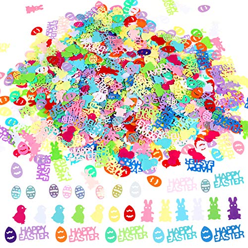 HOWAF Sparkle Ostern Konfetti Osterei Küken Häschen Tisch Konfetti Basteln für Kinder Ostern Handwerk Ostern Babyparty Geburtstags Deko Zubehör, 60g HOWAF Sparkle Ostern Konfetti Osterei Küken Häschen Tisch Konfetti Basteln für Kinder Ostern Handwerk Ostern Babyparty Geburtstags Deko Zubehör, 60g von HOWAF