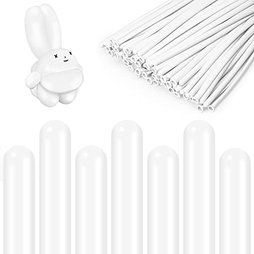 100 Stück lange gedrehte Luftballons, 260Q lange Latex-Luftballons für DIY Twisting Tiere Blumen, Qualatex lange magische Luftballons für Geburtstag Hochzeit Party Dekorationen Zubehör weiß 100 Stück lange gedrehte Luftballons, 260Q lange Latex-Luftballons für DIY Twisting Tiere Blumen, Qualatex lange magische Luftballons für Geburtstag Hochzeit Party Dekorationen Zubehör weiß von HOXBEIT