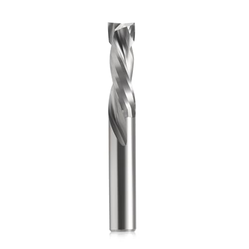 EU_HOZLY Spiralfräser Up&Down Compression Bit 8mm Schnittdurchmesser, 8mm Schaft, 25 mm Schnittlänge CNC-Schaftfräser für Holzschnitzerei, Gravur, 1St von HOZLY