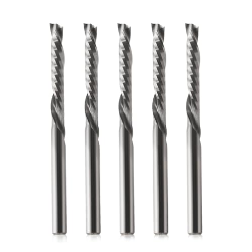 Hozly 1/8-Zoll-Schaft Hartmetall-Spiral-O-Rille nach oben und unten Kompressions-Schaftfräser, CNC-Fräser-Bits, CNC-Schnitzfräser für Holzschnitzerei, Gravieren, Schleifen, Nuten (3,175 x 3,175 x 22 Hozly 1/8-Zoll-Schaft Hartmetall-Spiral-O-Rille nach oben und unten Kompressions-Schaftfräser, CNC-Fräser-Bits, CNC-Schnitzfräser für Holzschnitzerei, Gravieren, Schleifen, Nuten (3,175 x 3,175 x 22 von HOZLY