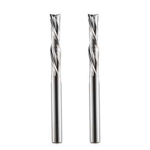 Hozly Downcut Bit 1/8 Zoll Schaft Down Cut Spiral CNC Router Bits Schaftfräser Wolframkarbid Fräser Set 2 Pack Hozly Downcut Bit 1/8 Zoll Schaft Down Cut Spiral CNC Router Bits Schaftfräser Wolframkarbid Fräser Set 2 Pack von HOZLY