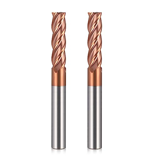 VHM Schaftfräser 4 Flöten Hartmetall Nutenfräser Fräser Durchmesser 8mm CNC Schaftfräser Schlicht Fräser für Metall - AlTiN beschichtet 55 HRC für Stahl, Aluminiumlegierung, Kupfer (D8*30*D8*75L) VHM Schaftfräser 4 Flöten Hartmetall Nutenfräser Fräser Durchmesser 8mm CNC Schaftfräser Schlicht Fräser für Metall - AlTiN beschichtet 55 HRC für Stahl, Aluminiumlegierung, Kupfer (D8*30*D8*75L) von HOZLY