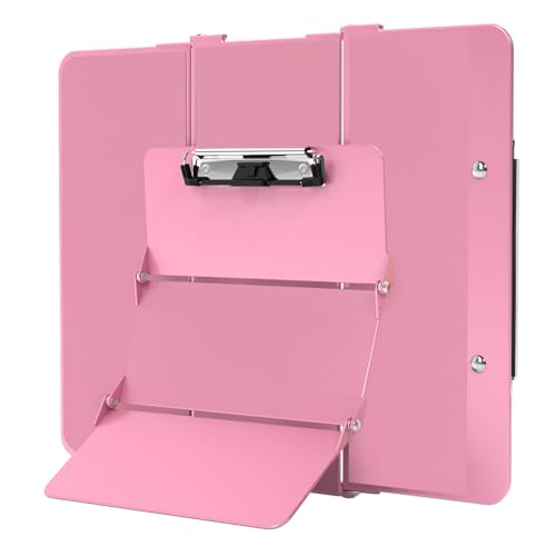 Still-Klemmbrett, faltbar, ohne Ausgabe, Spicktafeln, 3 Schichten Aluminium, Krankenschwesterbrett mit niedrigem Profil-Clip und Stift-Clip-Tasche, Rosa Still-Klemmbrett, faltbar, ohne Ausgabe, Spicktafeln, 3 Schichten Aluminium, Krankenschwesterbrett mit niedrigem Profil-Clip und Stift-Clip-Tasche, Rosa von HOZOL
