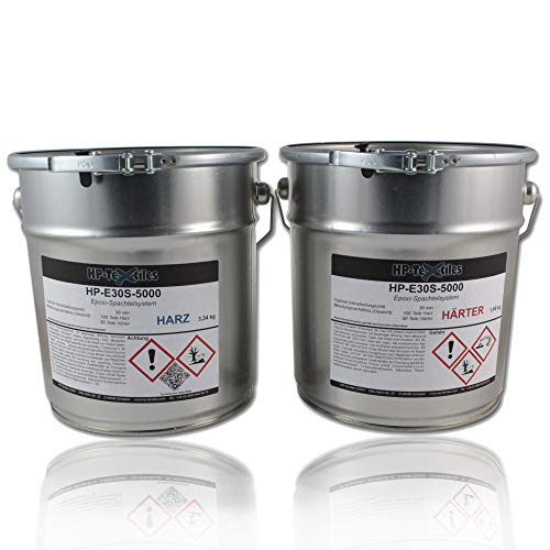 Epoxid-Harz-Spachtel 5kg | Hervorragende Haftung auf zahlreichen Untergründen | Lösemittelfreie Zwei-Komponenten Epoxy Spachtelmasse aus Harz und Härter | HP-E30S Epoxid-Harz-Spachtel 5kg | Hervorragende Haftung auf zahlreichen Untergründen | Lösemittelfreie Zwei-Komponenten Epoxy Spachtelmasse aus Harz und Härter | HP-E30S von HP-Textiles