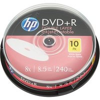 10 HP DVD+R 8,5 GB Double Layer, bedruckbar von HP
